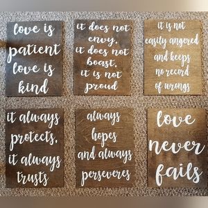 1 Corinthians 13 wedding signs